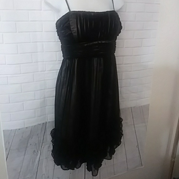 Dress Barn Collection Gown Goth Mob Wife Grundge size 14 black evening gown - Picture 7 of 8